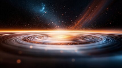 Stellar whirlpool shines in the depths of the cosmos, revealing the beauty of the universe's mysteries and wonders Generative AI