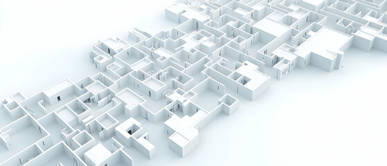 Abstract Architectural Building Plan Design