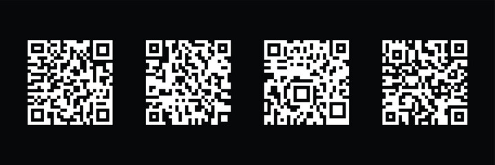 Fototapeta premium QR code scanning icon vector