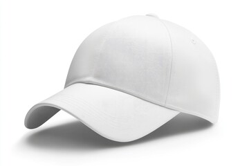 Fototapeta premium Blank white baseball cap