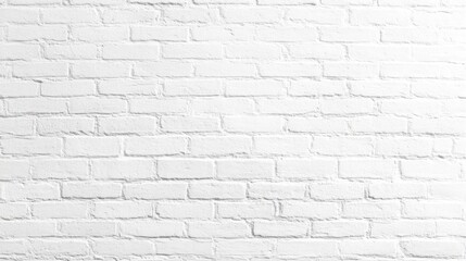 Fototapeta premium Whitewashed brick wall texture, studio backdrop, clean background, design element