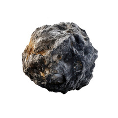 Obraz premium Asteroid in dark space isolated on transparent background, png