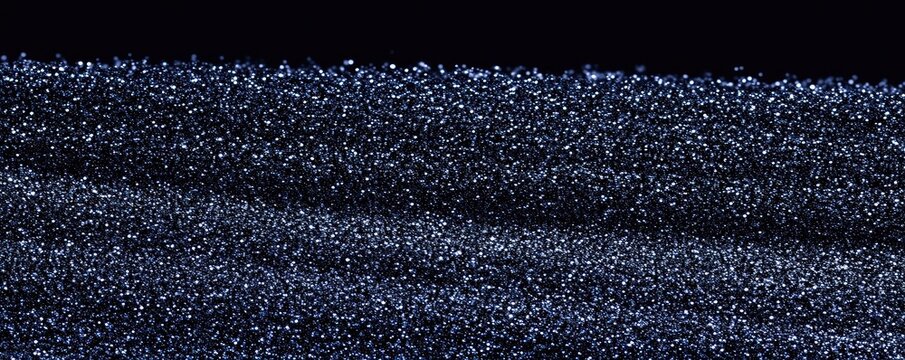 Dark, Wavy Granular Material