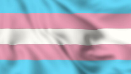Transgender lgbtq pride Waving flag 4K video animation loop - Powered by Adobe