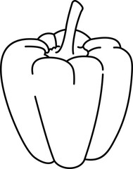 Vegetable Coloring Drawing For Kids