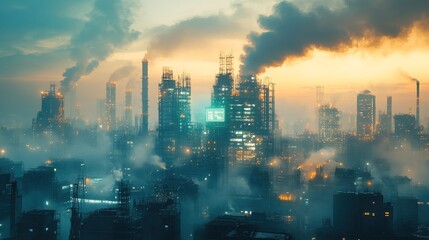 A real-time air quality monitoring system projecting pollution data holographically 