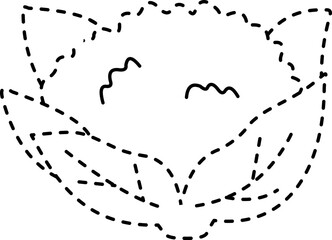 Tracing Line Vegetables