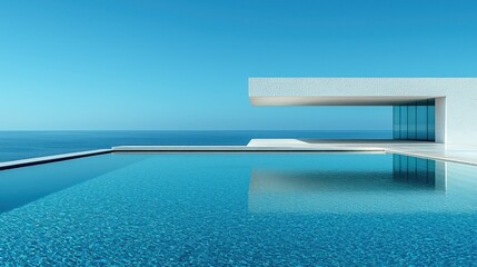 Modern minimalist seaside villa