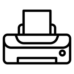 Printer icon in vector illustration