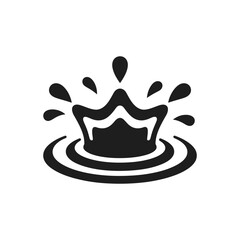 Water Splash Crown Icon