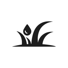 Grass Dewdrop Nature Icon