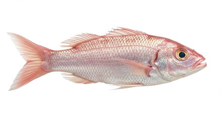 Red Fish Isolated on White Background