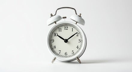 White Alarm Clock Time Management Reminder
