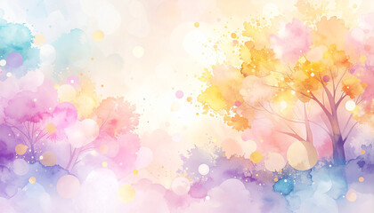 カラフルな森の幻想的なテクスチャ背景