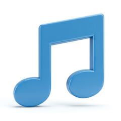 Blue Music Note Graphic