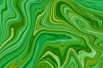 Green marble ink pattern texture abstract background.