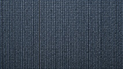 Close-up view of textured fabric showcasing a woven pattern in a deep blue color, ideal for design projects.
