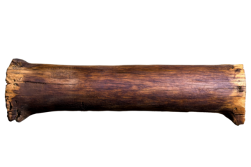 Aged wooden plank, timber material for rustic decor, cut out transparent