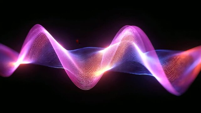 Quantum Encrypted Data Streams Visualized with Geometric Waves