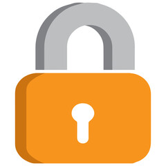 padlock 3D icon vector illustration