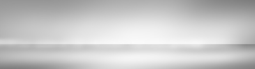 long soft gray studio room background, wide grey floor backdrop with spotlight.
