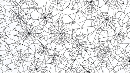 Obraz premium abstract spider web seamless pattern