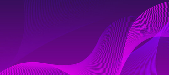 Abstract Purple and Pink Gradient Wave Background