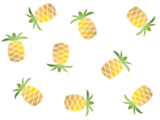 パイナップルのシームレスパターン　B-1