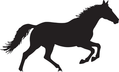 Running Horse Silhouette Bundle