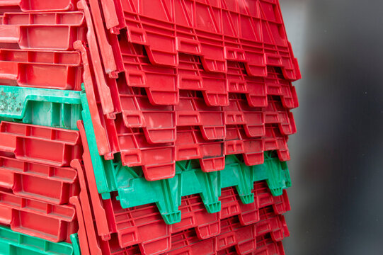 Stackable hard plastic boxes for storing items