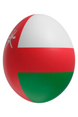 Rendered easter egg with a flag of Oman on the surface.