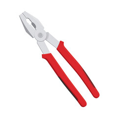 Red Handled Pliers Professional Tool for Repair Work High Quality Image