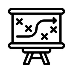 strategy line icon