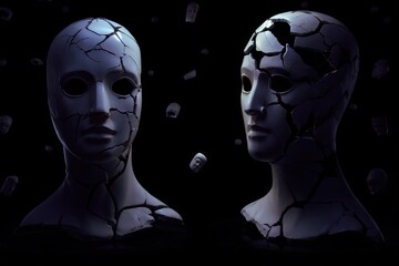 Abstract AI-generated colorful pattern design illustration