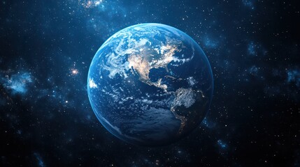 Earth, space, night, galaxy, clouds, rotating, cosmos, background,  planet,  environmental