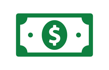 Obraz premium Finance icons. Business Icons, money signs. Money silhouette collection. Cash money icon vector. Green American dollar bill flat icon for financial apps and websites