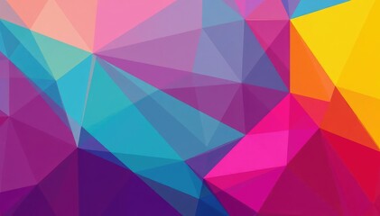 Obraz premium Geometric shapes, bold hues, minimalist banner design, artwork, hues, design