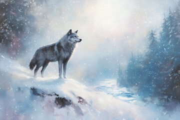 Wolf at winter