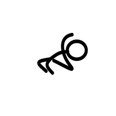 stick figure icon, stick man, protected silhouette