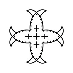 Leviathan Cross Stitched into Patchwork Skin