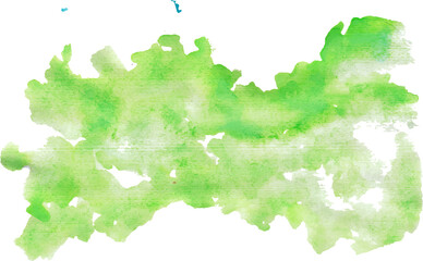 light green watercolor splash
