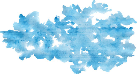 abstract blue watercolor element