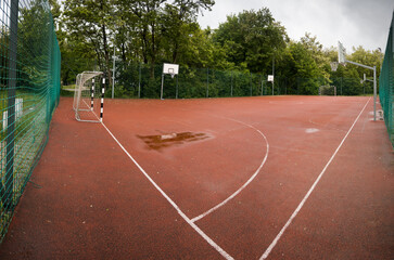 Playground for games and entertainment, sports and recreation.

