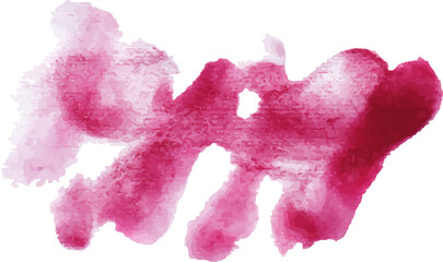 pink wet watercolor paint