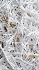 Delicate White Fibers Forming Intricate Abstract Patterns