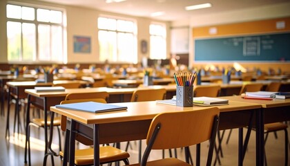 interior of classroom 