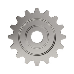 gear on white background. Isolated 3d illustration