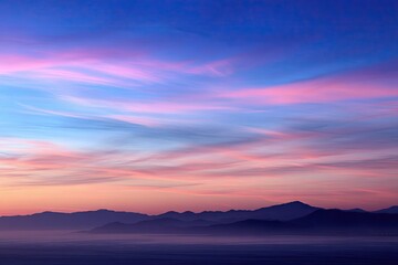 Peaceful Horizon with Vibrant Sky Colors