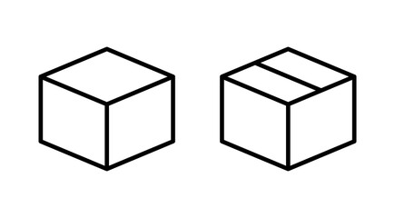 Box icon vector. box sign and symbol, parcel, package