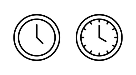 Clock icon vector. Time sign and symbol. watch icon